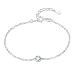 MINET Stříbrný náramek kulička 5 mm