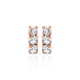 Stříbrné zlacené náušnice Victoria Cruz A3401-07ST