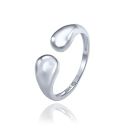 MINET Stříbrný prsten dvě kapky