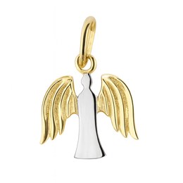 Zlatý 585/1000 přívěs Anděl dvoubarevný TU-4022