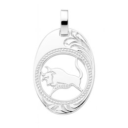 Stříbrný přívěs zvěrokruh Býk ovál