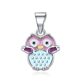 MOISS dětský stříbrný přívěsek SMALT SOVA