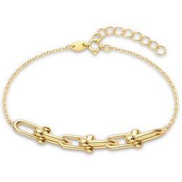 MINET Elegantní zlatý náramek kulička Au 585/1000 3,30g