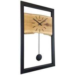 Flexistyle z246 - extra velké 80 cm nástěnné hodiny z přírodního dubu