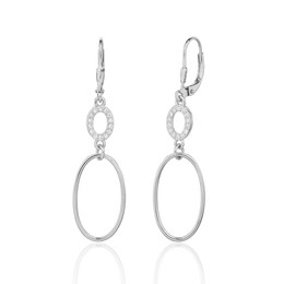 Náušnice JVD SVLE3408XJ6BI00 stříbrné