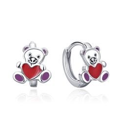 MOISS stříbrné náušnice MEDVÍDEK