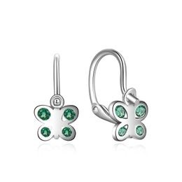 MOISS stříbrné náušnice MOTÝL