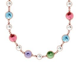 Stříbrný zlacený náhrdelník Victoria Cruz A3012-MSG