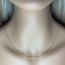 Zlatý 585/1000 řetízek z bílého zlata anker 1394