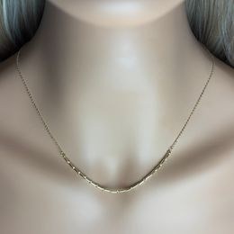 Zlatý 585/1000 řetízek vícebarevný žiletkový 1424