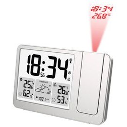 JVD RB3539 - Budík s meteostanicí, projekcí času a možností stálého osvětlení displeje