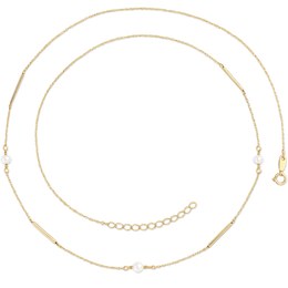 Zlatý náhrdelník se zirkony