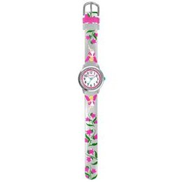 CLOCKODILE Světle růžové dívčí dětské hodinky s kamínky
