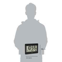JVD DH9335.1 - Rádiem řízené digitální hodiny se zobrazením dne a měsíce v češtině