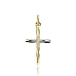MOISS přívěsek ze žlutého zlata KŘÍŽEK