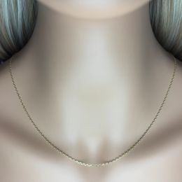 Zlatý 585/1000 řetízek z bílého zlata anker 1394