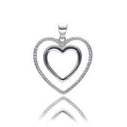 MOISS stříbrný přívěsek SRDCE