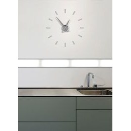 KUBRi 1007A - Obrovské 100 cm hodiny z masivního dubu s kovovým rámem