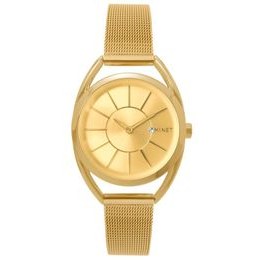 Zlaté dámské hodinky MINET ICON ALL GOLD MESH MWL5014