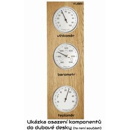 KUBRi 0223S - špičkový barometr s vynikající citlivostí v dubovém rámu