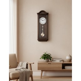 KUBRi 0300A - Kyvadlové hodiny české výroby z masivního dubu bez povrchové úpravy