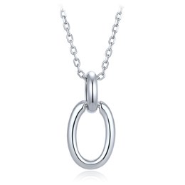 MINET Elegantní stříbrný 925/1000 náhrdelník JMAS0361SN45