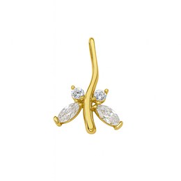 Zlatý 585/1000 přívěsek se zirkony 30128