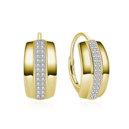 MOISS stříbrné náušnice GOLD