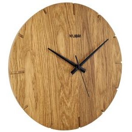 Minimalistické dubové hodiny české výroby KUBRi 0033