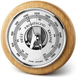 KUBRi 0204A - Špičkový barometr osazený v dubovém dřevě