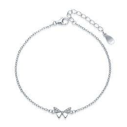 MOISS stříbrný náramek MOTÝL