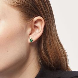 Stříbrné zlacené náušnice Victoria Cruz A3661-07DT