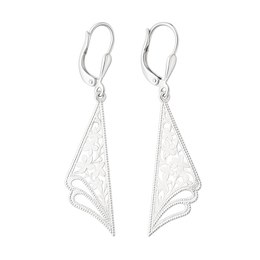 Stříbrné náušnice - visací