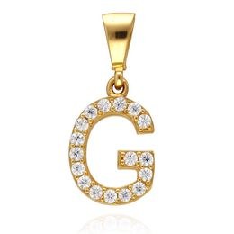 MOISS přívěsek ze žlutého zlata PÍSMENO G
