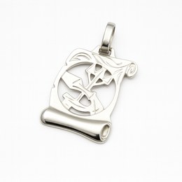 Zlatý přívěsek z bílého zlata zvěrokruh Vodnář