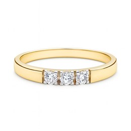 Zlatý 585/1000 prsten se zirkony TU-5004