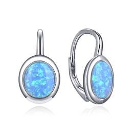 MOISS stříbrné náušnice OPÁL