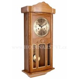 Adler 11002-OAK - dřevěné kyvadlové hodiny s mechanickým strojem a půlovým bitím