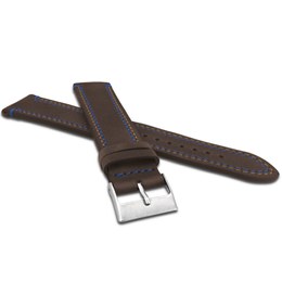 Dvojitě prošitý tmavě hnědý řemínek LAVVU SPORT z luxusní kůže Top Grain - 20