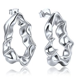 MINET Moderní stříbrné náušnice