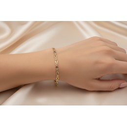 Zlatý 585/1000 náramek singapur 1699