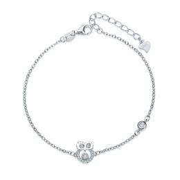 MOISS stříbrný náramek SOVA