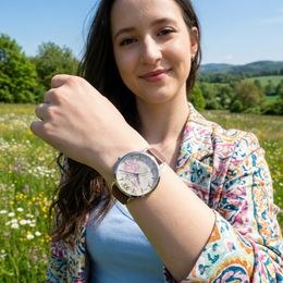 Hodinky SUNDAY ROSE Spirit AZURE LEATHER SUN-S17