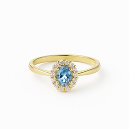 Zlatý prsten s kameny