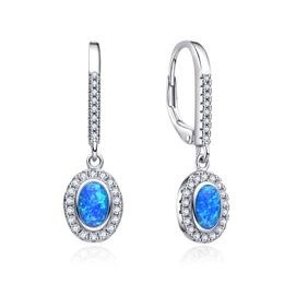 MOISS stříbrné náušnice OPÁL