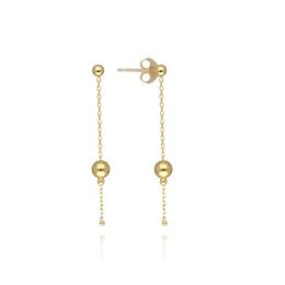 MOISS náušnice ze žlutého zlata