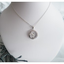 MINET Stříbrný náhrdelník Stars znamení STŘELEC Czech Crystal
