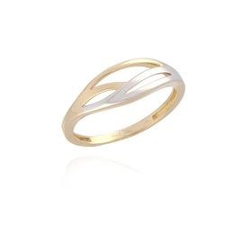 MOISS prsten ze žlutého zlata BICOLOR