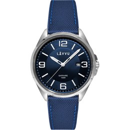 Pánské hodinky se safírovým sklem LAVVU LWM0100 HERNING Blue