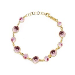 Stříbrný zlacený náramek Victoria Cruz A0692-05DP